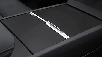 Boîte de rangement de tableau de bord pour Tesla Model 3 / y Noir Plateau  de stockage magnétique Écran de navigation antidérapant Boîte de rangement  arrière pour pièces de voiture